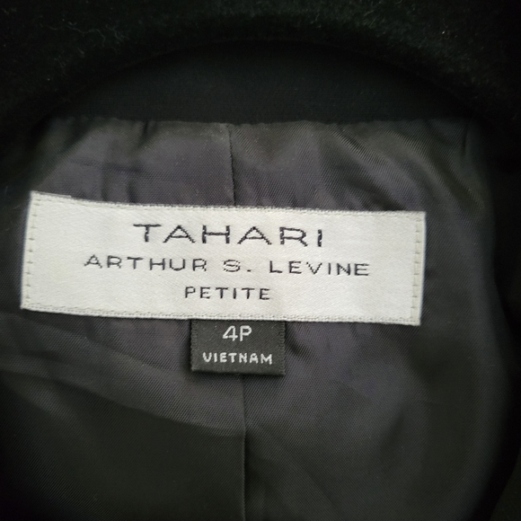 Tahari by Arthur S. Levine Women's Black Blazer - Picture 4 of 6